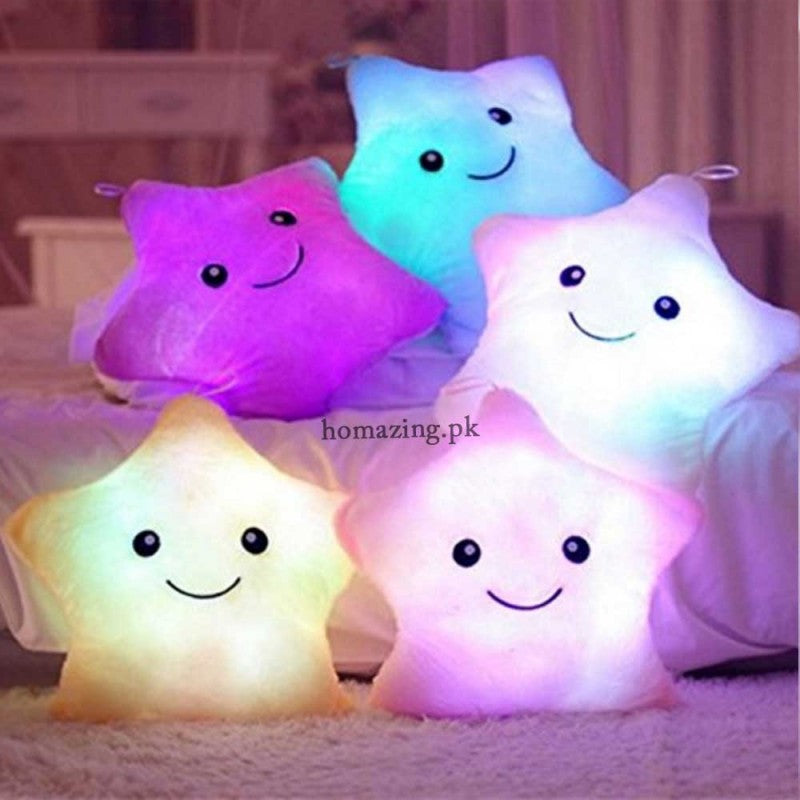 Led star deals light pillow