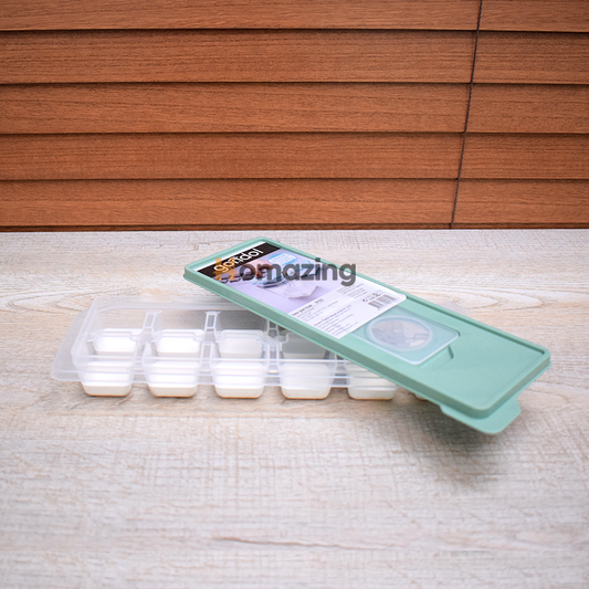 Silicone Ice Push Tray With Lid