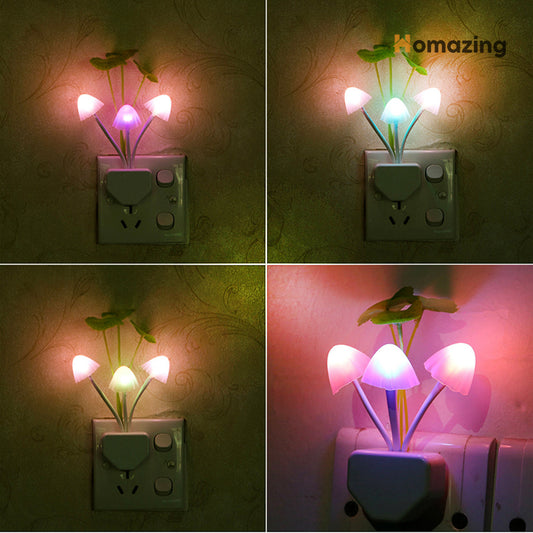 LED Mushroom Night Light With Sensor