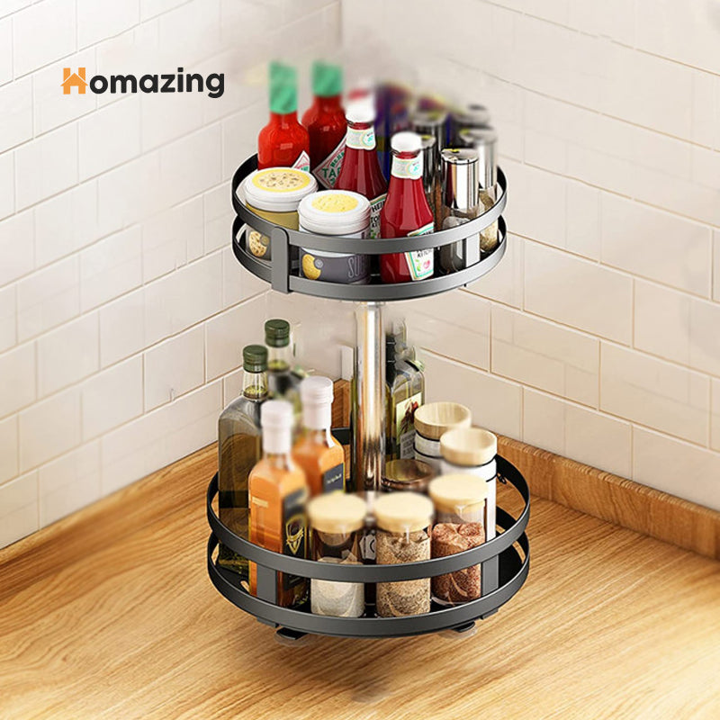 Revolving Spice Amazon Spice Rack Organizer 360° Rotating Storage