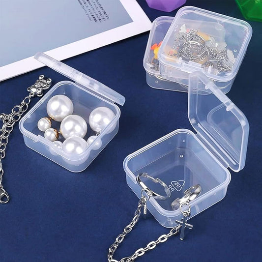 Mini Square Storage Box With Lid Pack Of 10