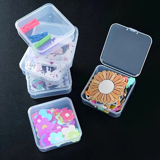 Mini Square Storage Box With Lid Pack Of 10