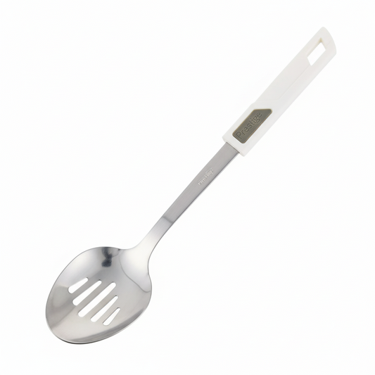 Prestige Steel Strainer Spoon — Stainless Slotted Serving & Skimming Utensil