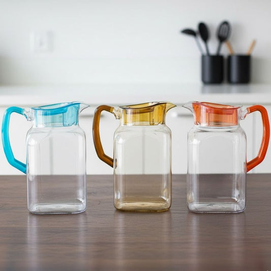 SQ Mini Jug 1Litre With Lid Acrylic