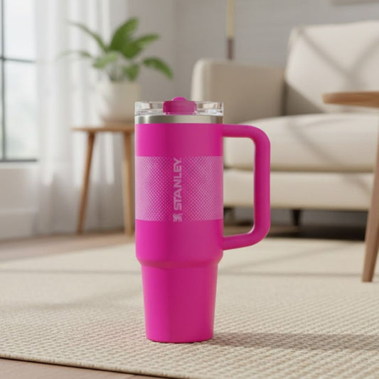 Stanley 40 OZ Vivid Violet Flip Straw Tumbler