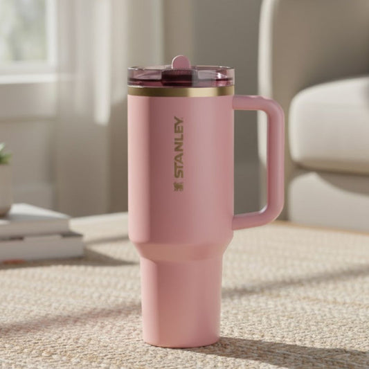 Stanley 40 OZ Antique Pink Flip Straw Tumbler