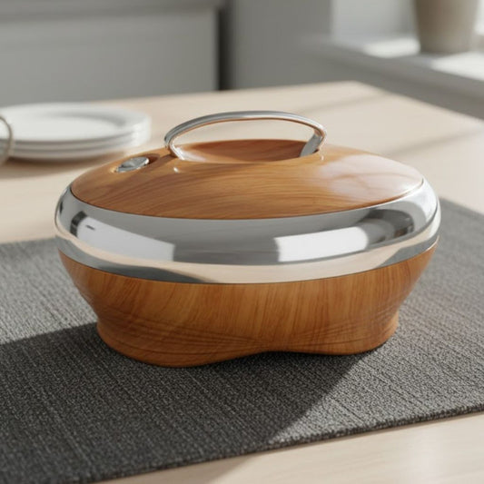 Hotpot 38CM Silver Light Wood