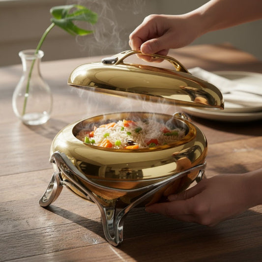 Golden 38CM Fire Taiwan Gold Silver Hotpot