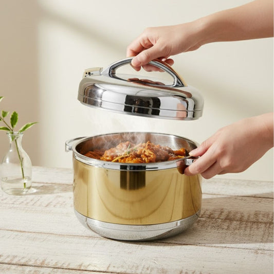 Gold Silver 34CM Hot Pot
