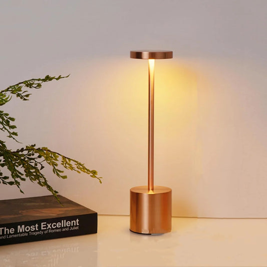 Classic Metal Touch Sensor LED Table Lamp Rechargeable Desk Lamp