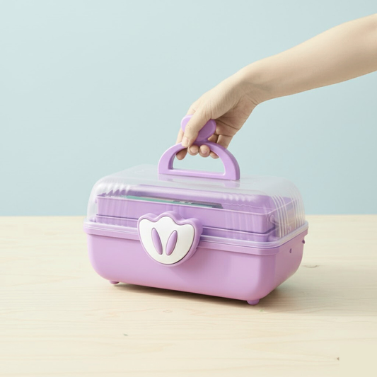 Hair Accessories Storage Box with Lid