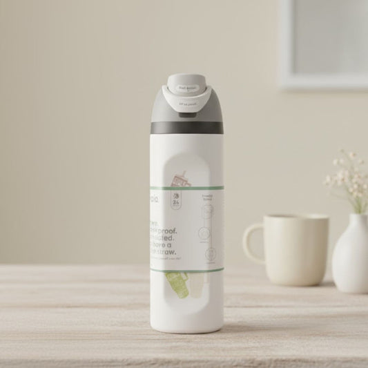 Owala 32 OZ Pebble Grey/White FreeSip Water Bottle