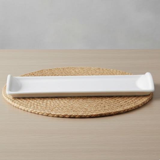 Brilliant Rectangular Ceramic Plate 17.25inch