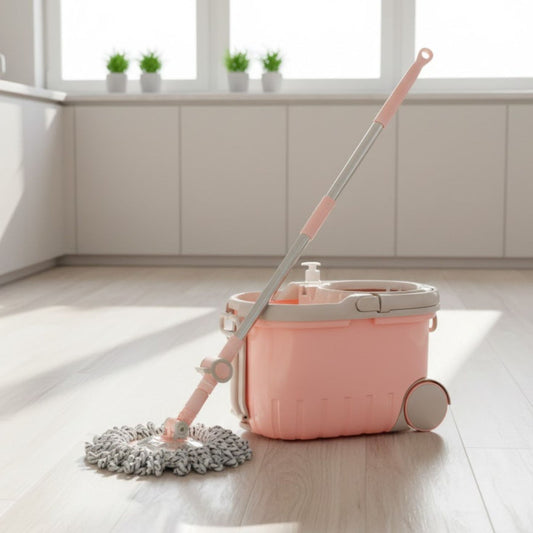 Limon Walkable Spin Mop with Pedal Handle & Wheels