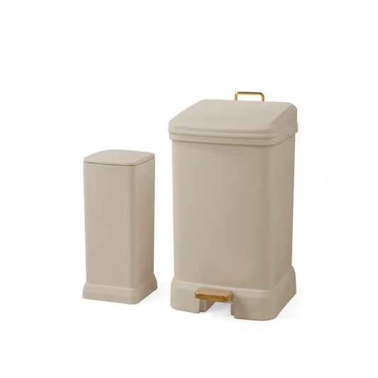 Limon Edge Clean Rectangle Dustbin & Brush Set