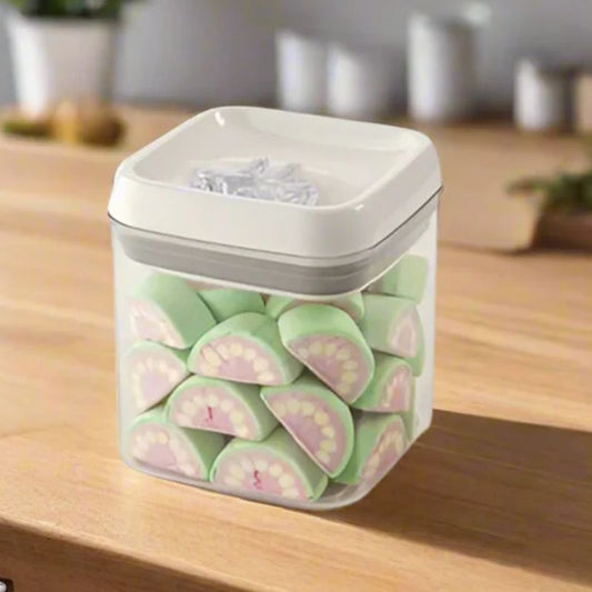 Limon Square 1.3 Liters Airtight Plastic Jar For Multi Use