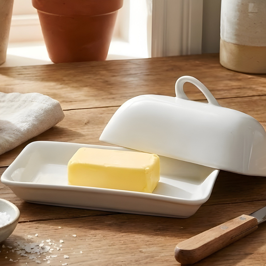 Brilliant Ceramic Butter Dish Classic Covered Butter Storage