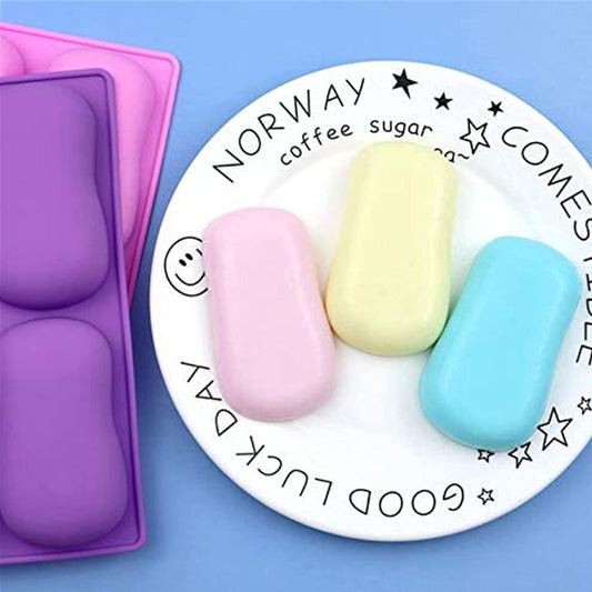Silicone Soap Mold Classic Oval Shaped Mold for DIY Soap