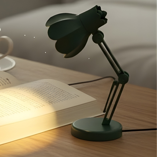 Mini LED Book Light Foldable Desk Lamp with Clip