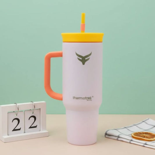 ThermoTrek Tumbler with Straw 1200 ML Stainless Steel