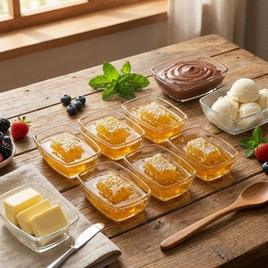 Limon Luminous Serving Glass Bowl Set 6 Piece