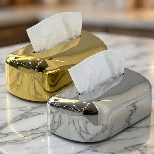 Modern Tissue Box Holder Tabletop & Countertop Tissue Organizer