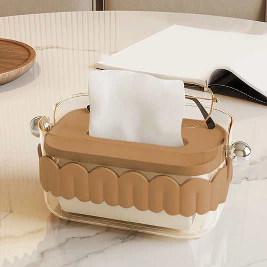 Modern Transparent Plastic Tissue Box Holder