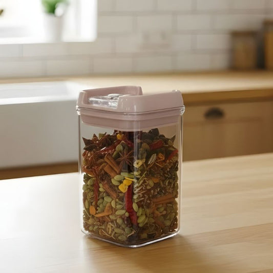 Limon Airtight 400 ML Plastic Square Jar For Multi Use