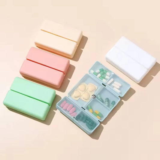 Portable Travel Weekly Foldable Pill Box Case