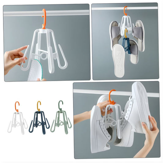 360° Rotating 4 in 1 Shoes Hanger Space Saving Organizer