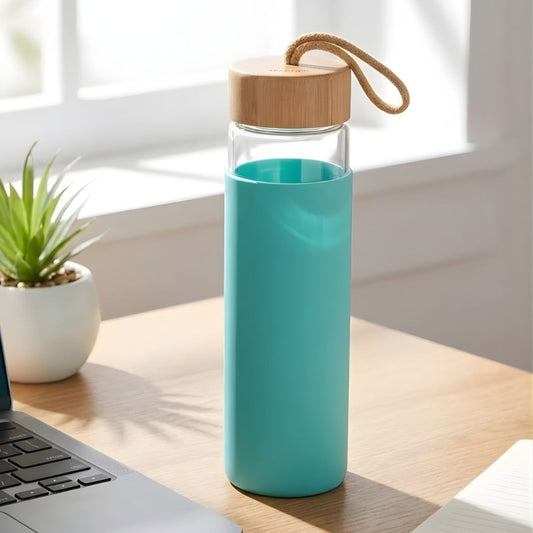 Glass Bottle with Wooden Cap 500 ML