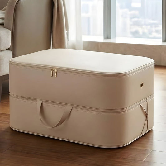 Self Compressing Storage Bag Organizer for Clothes & Blankets