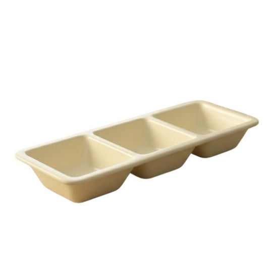 3 Section Melamine Cream Dip Sauce Divider
