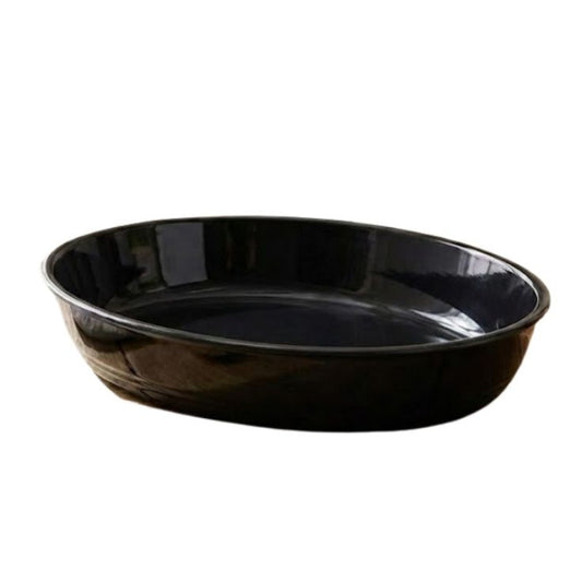 Borcam Melamine Black Dish One Piece for Serving