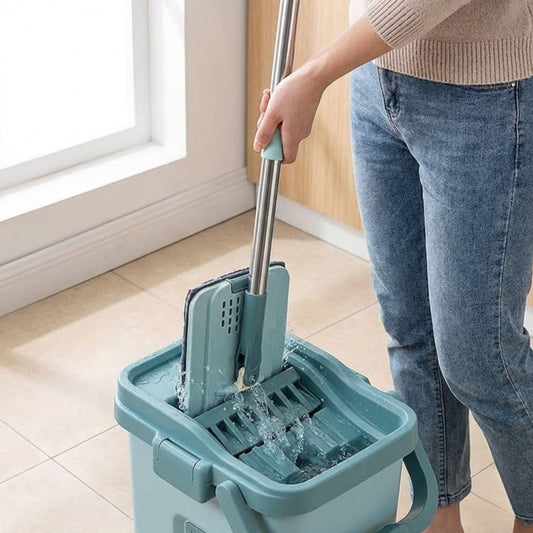 Floor Bucket Mop 360° Spin Mop with Durable Bucket System