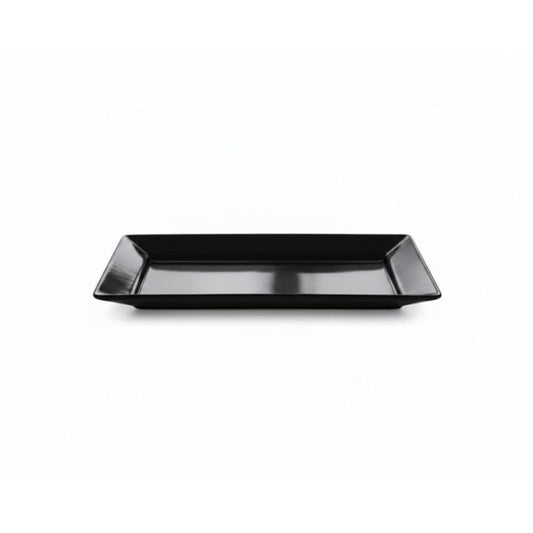 Melamine BLACK Platter Medium One Piece for Serving