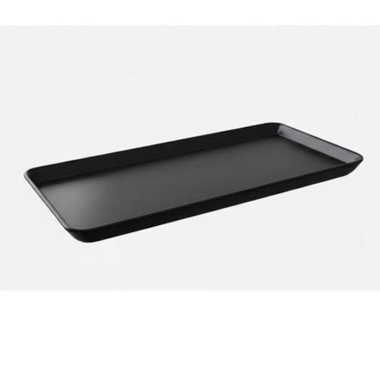 Melamine Big Black Rectangular Tray for Serving Food