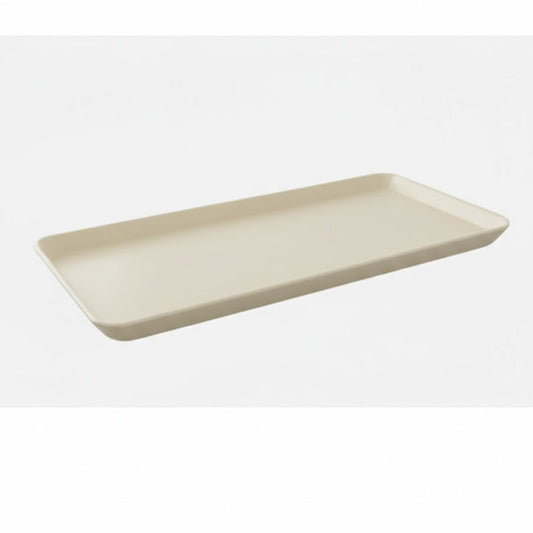 Melamine Big Cream Rectangular Tray for Serving Food