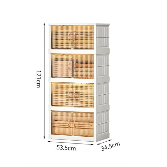Double Door Foldable Storage Drawer Cabinet