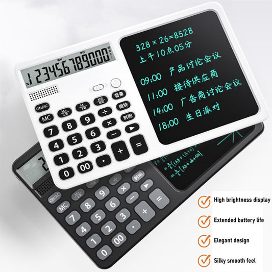 Portable Calculator with Writing Tablet 12 Digit Large LCD
