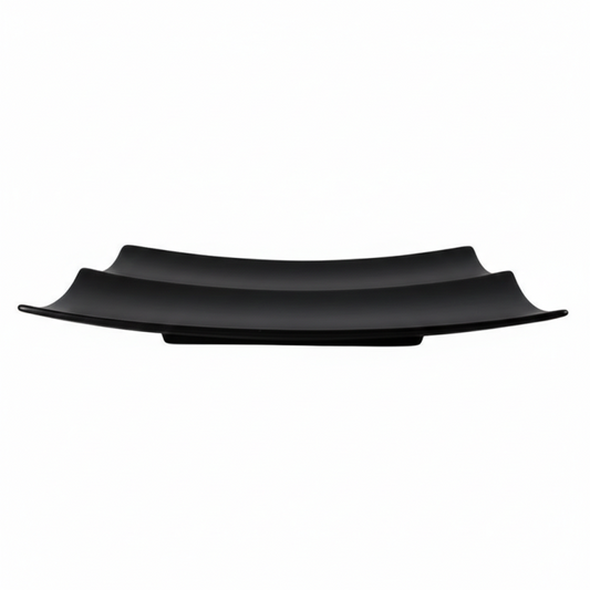 Melamine Double Black Tray For Serving