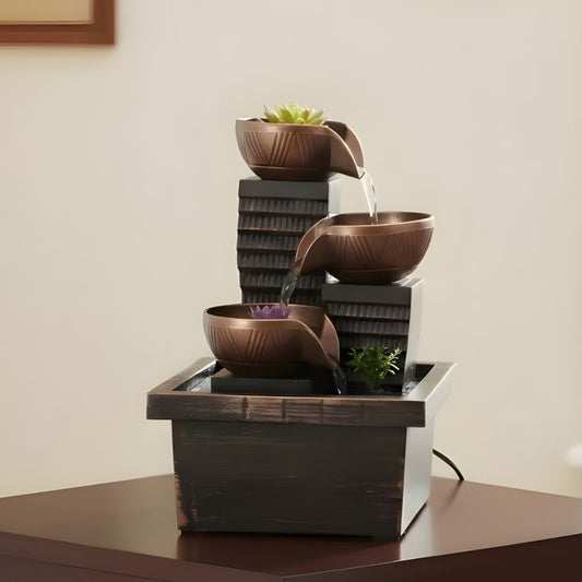 Electric Fiber Water Fountain for Home Decor