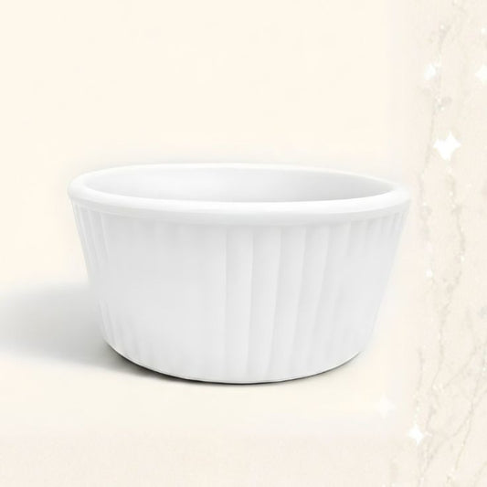Melamine 4 Inch Ramekin White Bowl Serving Bowl