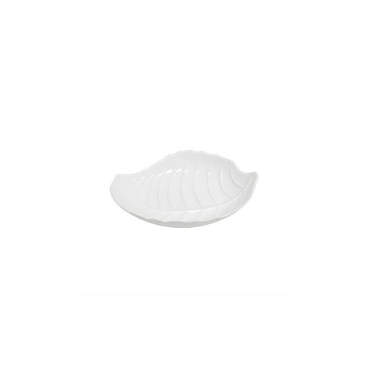 Melamine White Leaf Small Platter For Serving