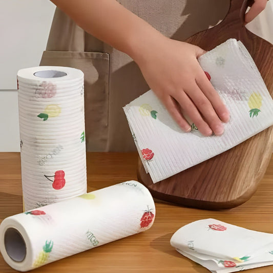 Reusable Cleaning Tissue Roll with 30 Sheets