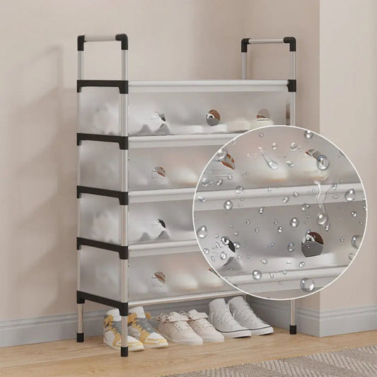 5 Layer Dust Proof Aluminium Shoe Rack