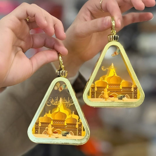 LED Metal Ramadan Lantern Decorative Islamic Festival Light