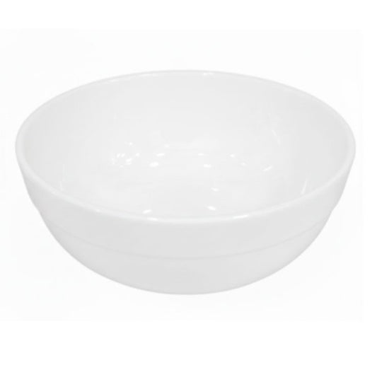 Melamine 8 Inch White Tulip Serving Bowl