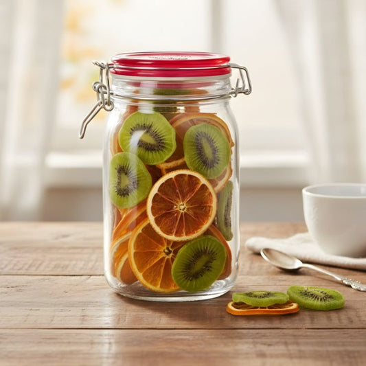 Ziba Airtight 1350 ML Glass Lock Jar Large