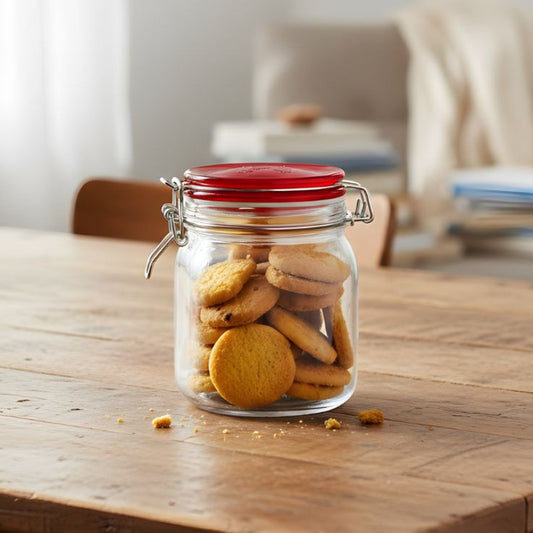 Ziba Airtight 800 ML Glass Lock Jar Small